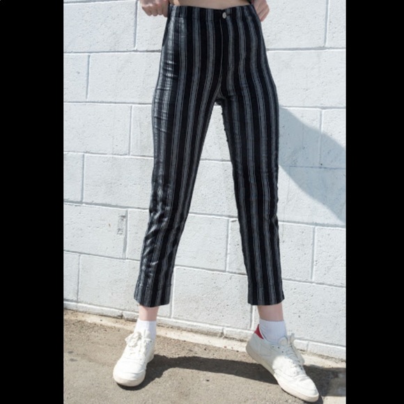 Brandy Melville Pants - Brandy Melville Tilden Grey/White pants